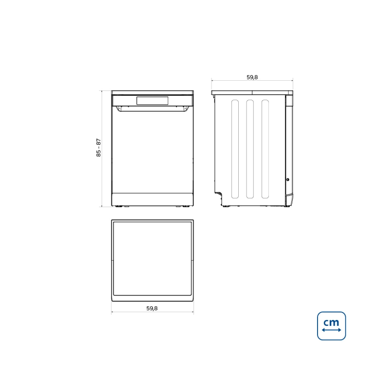 Lava-louças Tramontina S16X Silent 60 em Aço Inox
