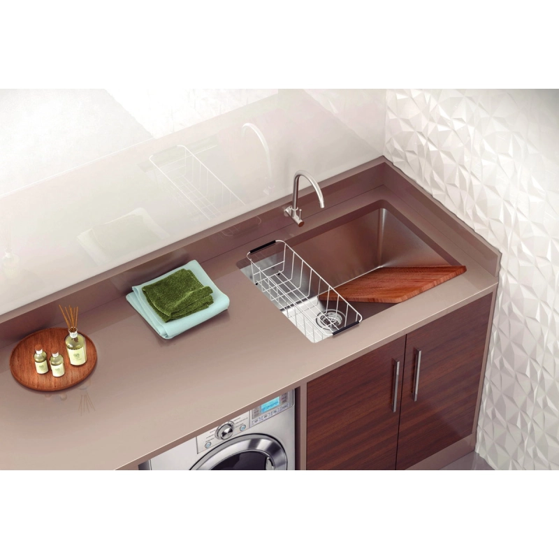 Tanque de embutir Tramontina Jumbo 92 L em Aço Inox 60x50 cm