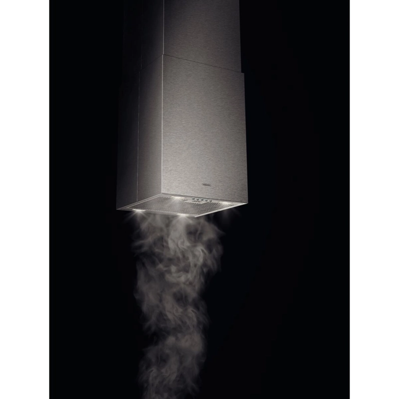 Coifa de Ilha Tramontina Square Isla 40 Silent em Aço Inox com Acabamento Acetinado e Revestimento Acústico 220V