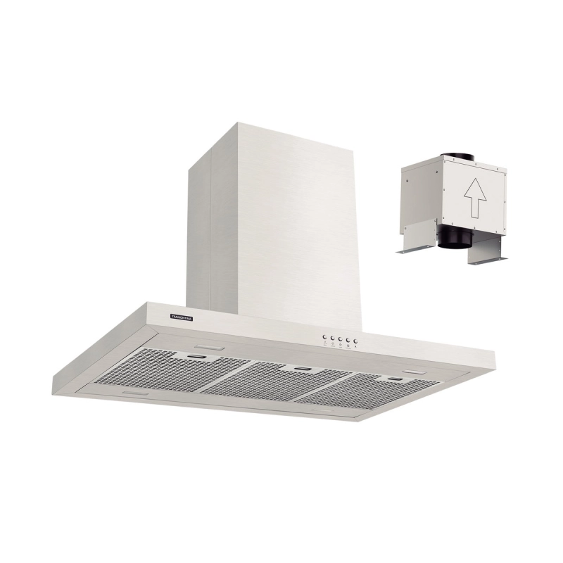 Coifa de Ilha Tramontina Dritta Isla 90 Split em Aço Inox 90 cm 220