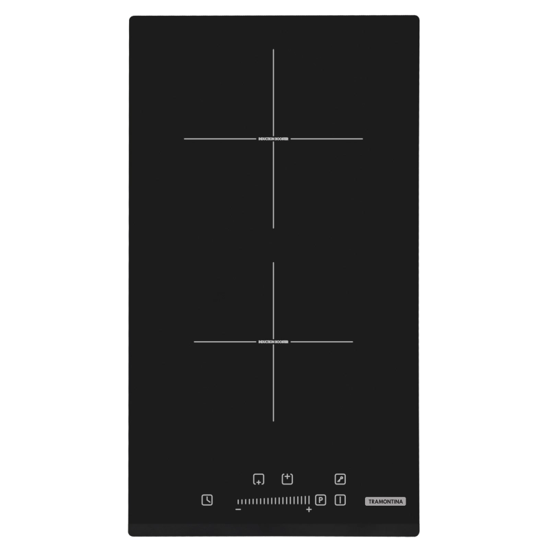 Cooktop por Indução Tramontina Dominó Slider 2EI 30 com 2 Áreas de Aquecimento e Comando Touch