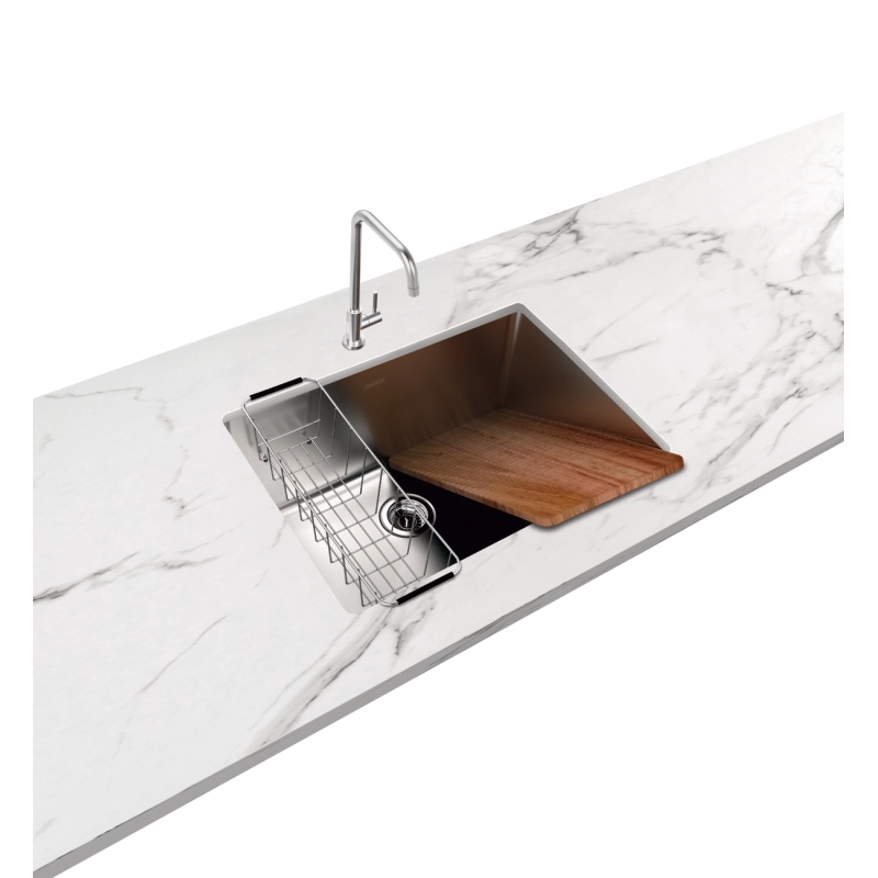 Tanque de embutir Tramontina Jumbo 108 L em Aço Inox 70x50 cm