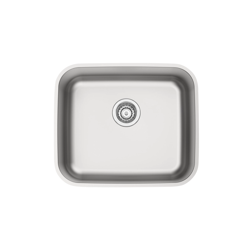 Cuba de Embutir Tramontina Dora 40 BL R6 em Aço Inox escovado com Válvula 4 1/2'' 40x34 cm