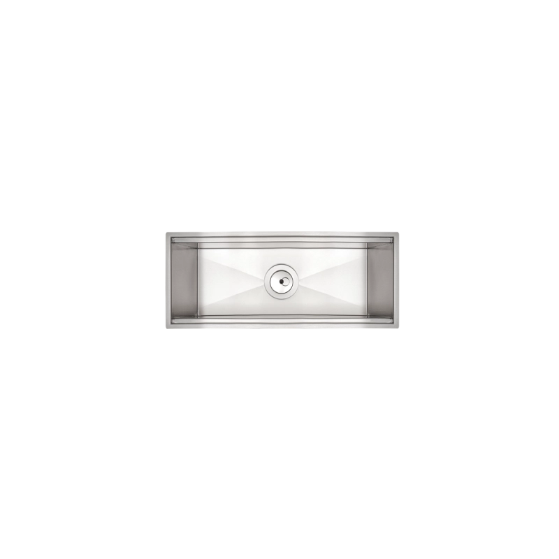 Canal Organizador em Aço Inox Tramontina para Sobrepor com Acabamento Acetinado 45x18 cm
