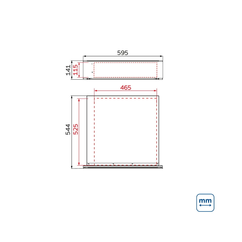 Gaveta Aquecedora Tramontina Epic 60X15 em Aço Inox