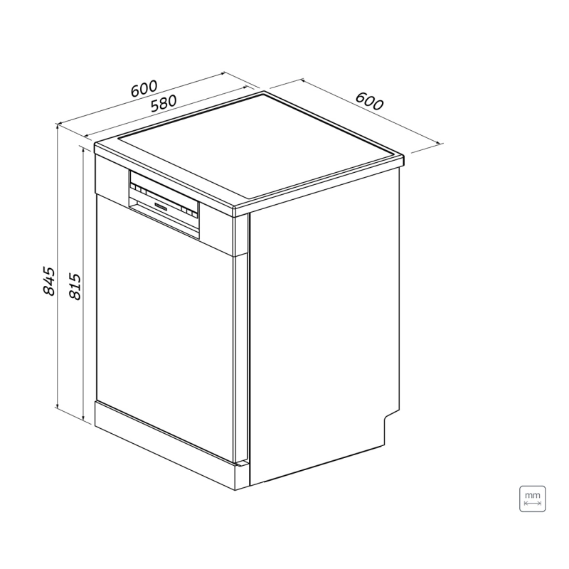 Lava-Louças Tramontina Inox 14 Serviços SB14X 60 com 6 Programas e 4 Funções 220 V