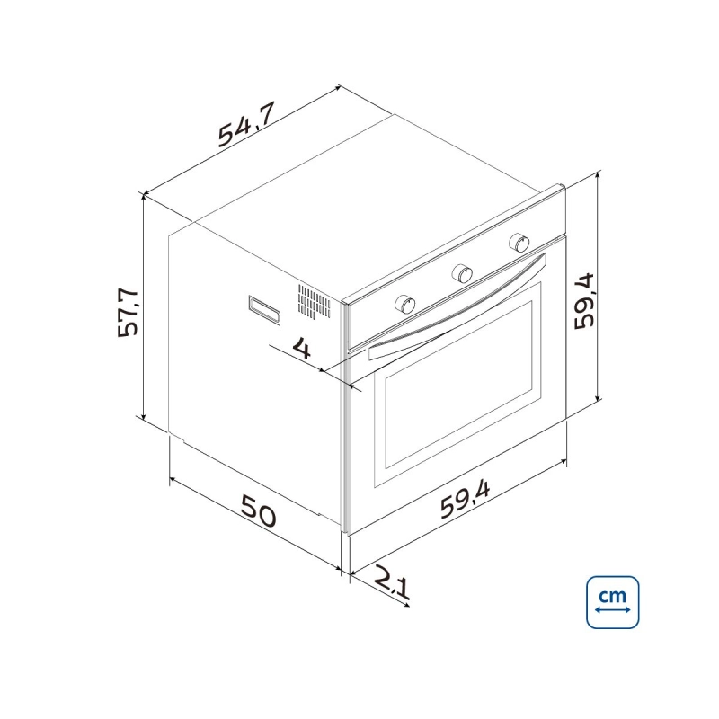 Forno Elétrico de Embutir Tramontina Glass Cook em Vidro Temperado Preto 7 Funções 73 L
