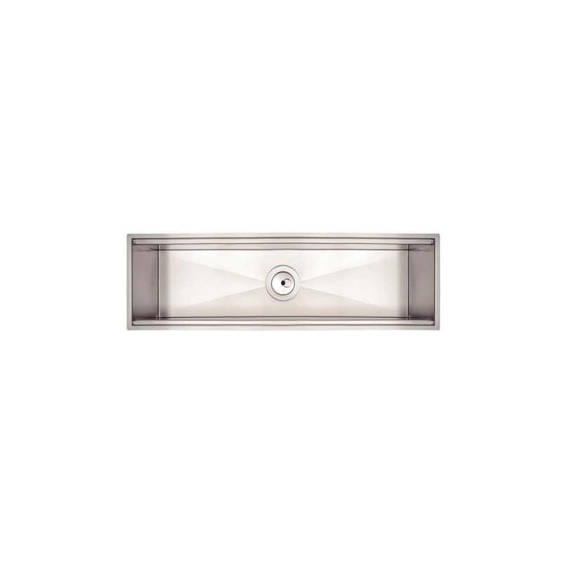 Canal Organizador em Aço Inox Tramontina para Sobrepor com Acabamento Acetinado 60x18 cm