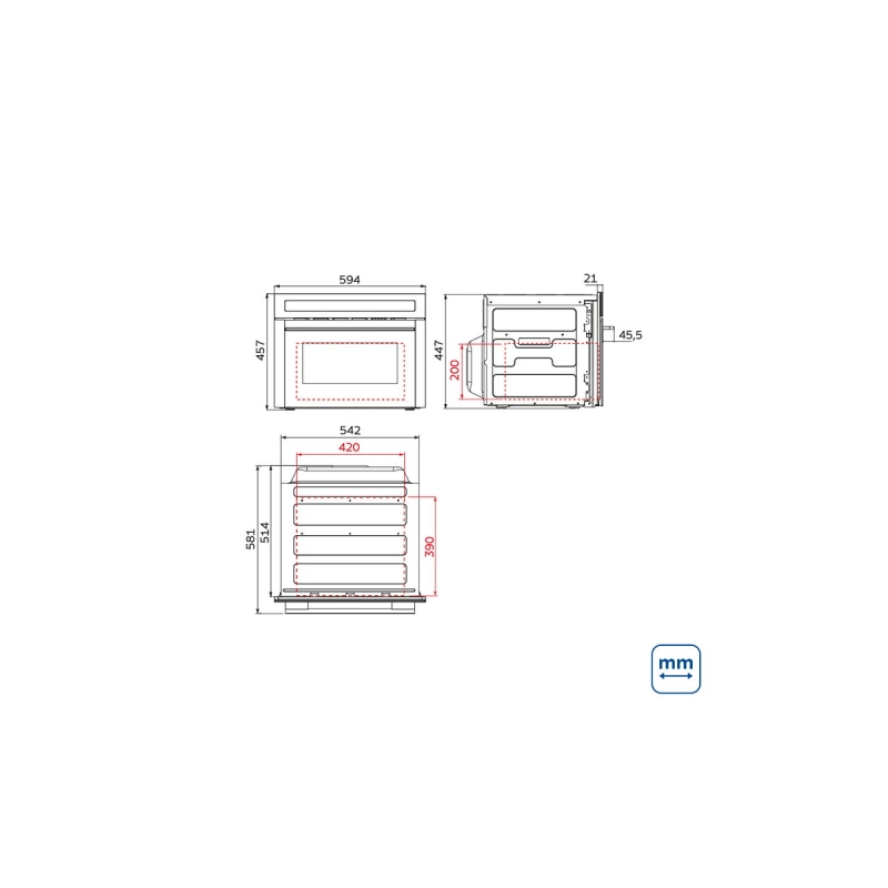 Forno Combinado com Micro-ondas Tramontina Epic T smart 60 F10 35 L em Aço Inox