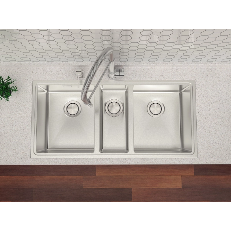 Cuba Tramontina Design Collection Quadrum 2.5 C 34 em Aço Inox com Acabamento Acetinado