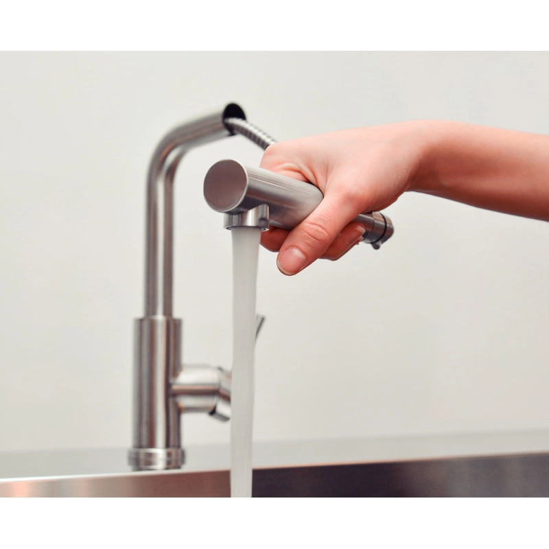 Monocomando Tramontina Monde Plus em Aço Inox e acabamento Acetinado com Extensor
