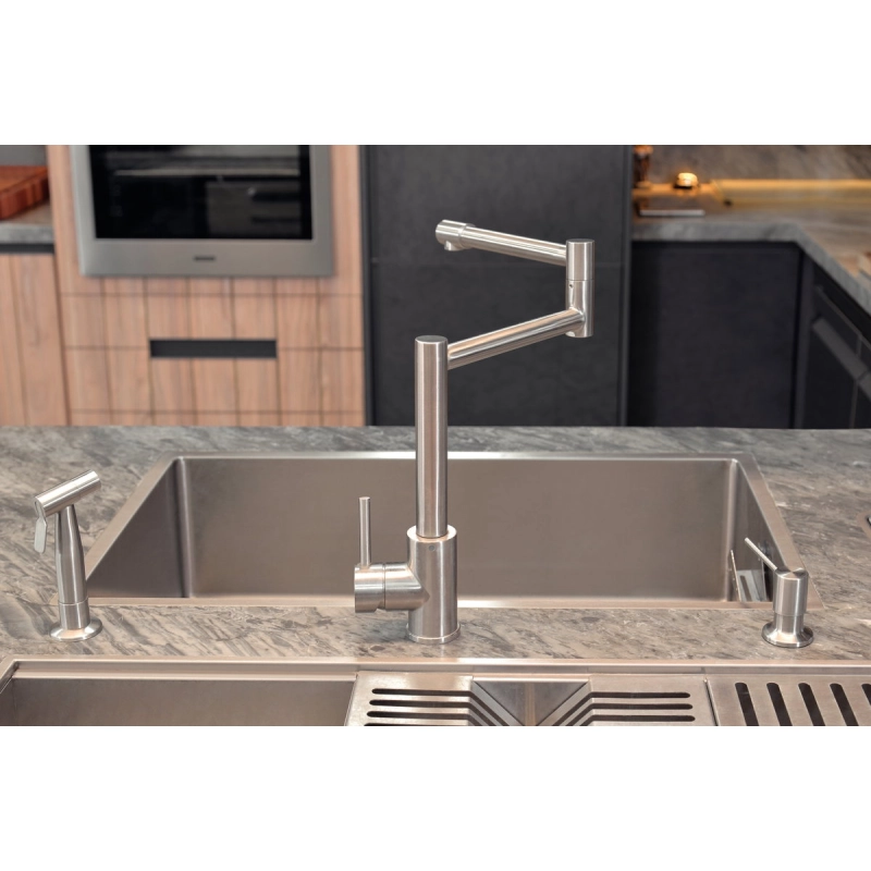 Monocomando Tramontina Flexion em Aço Inox com Acabamento Acetinado