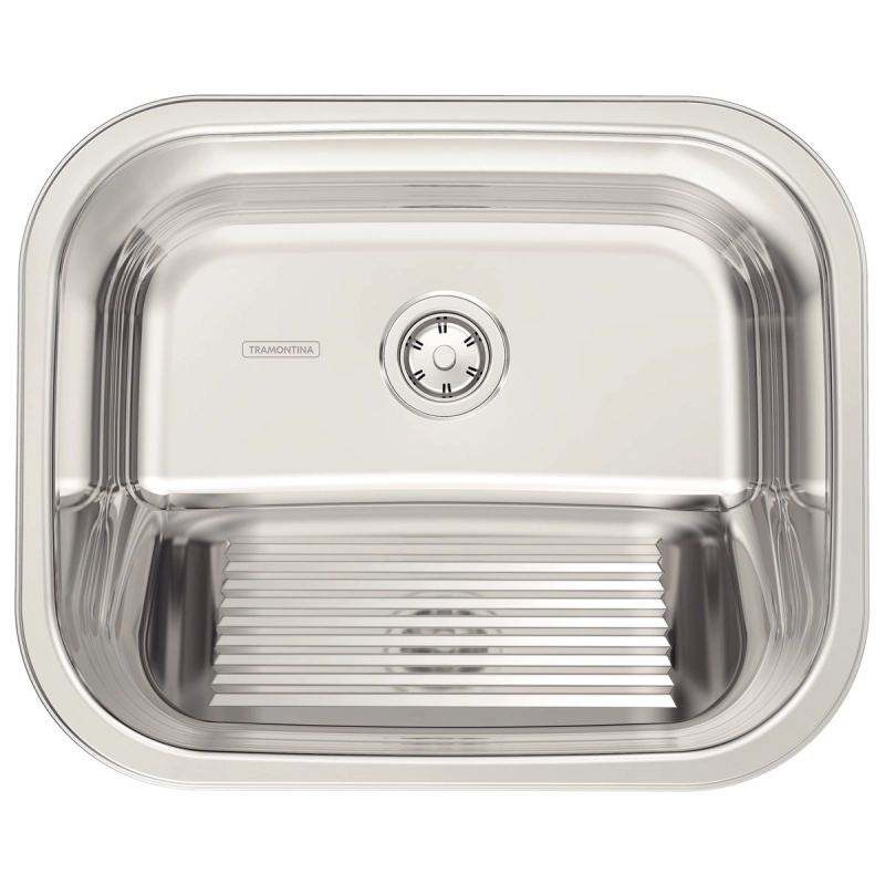Tanque de Encaixe Tramontina Hera 34 L em Aço Inox Polido 50x40 cm