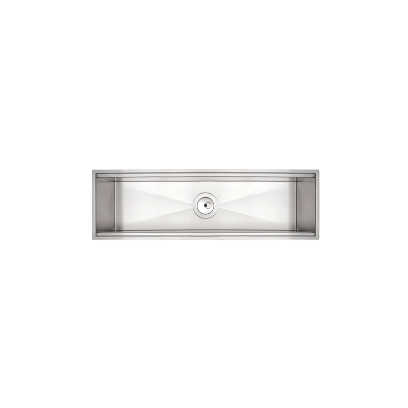 Canal Organizador em Aço Inox Tramontina para Sobrepor com Acabamento Acetinado 60x18 cm