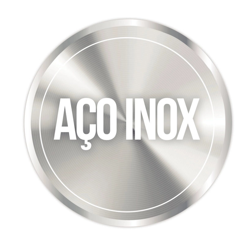 Monocomando Tramontina Angolare em Aço Inox com acabamento Acetinado e Bica Articulada