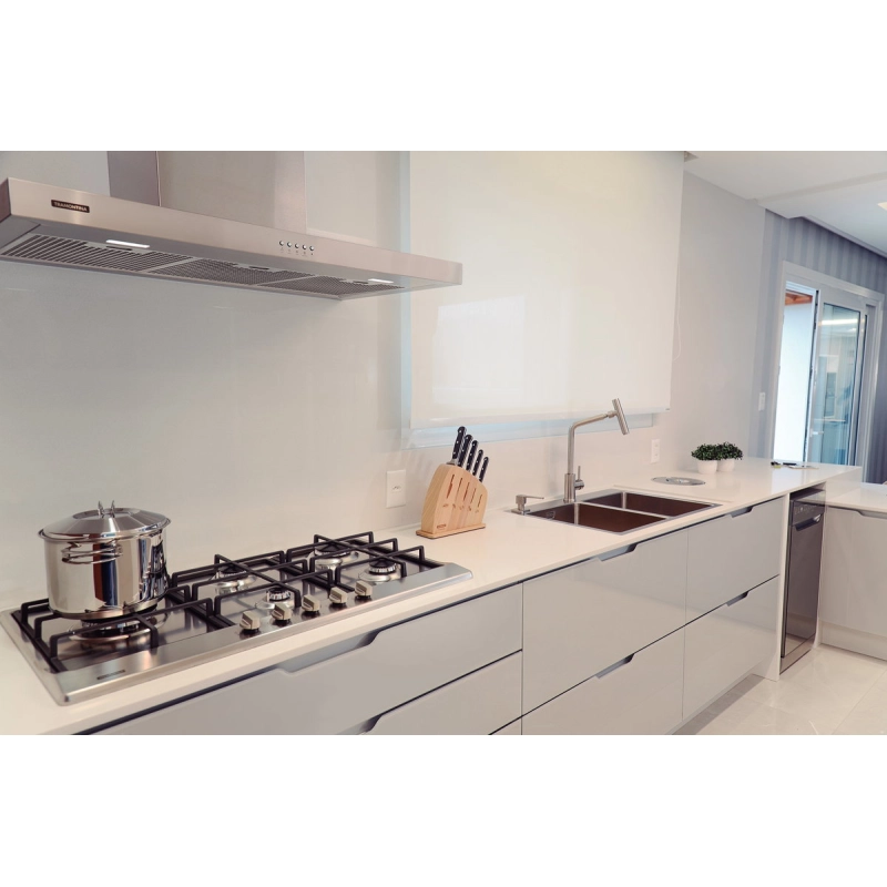 Coifa de parede Tramontina Dritta Wall 90 Split em Aço Inox 90 cm 220 V