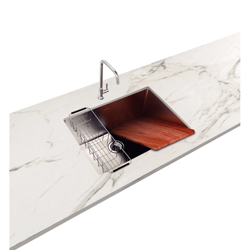 Tanque de embutir Tramontina Jumbo 108 L em Aço Inox 70x50 cm