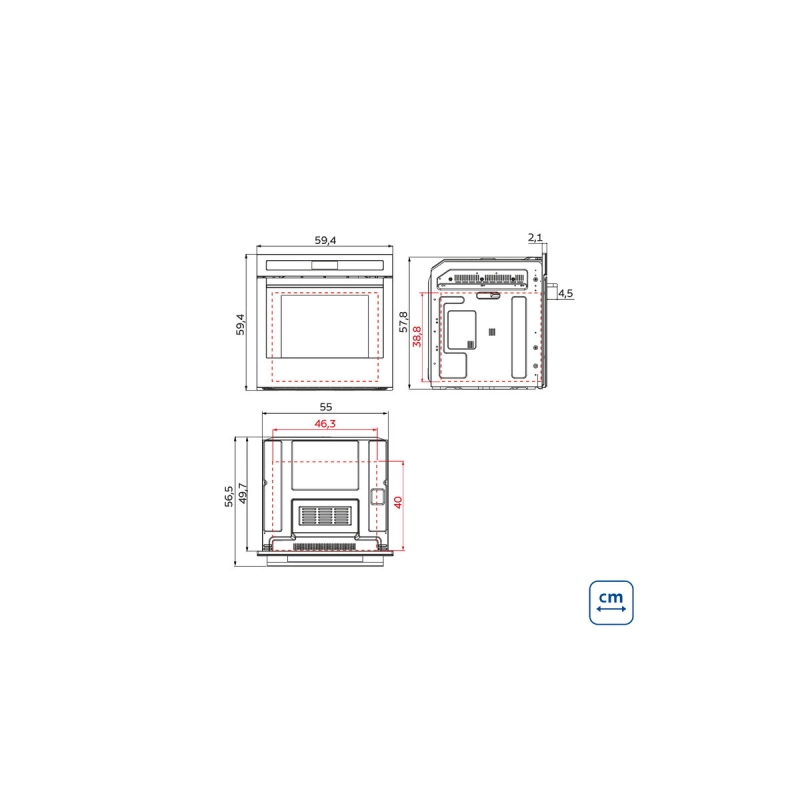 Forno Tramontina Epic T smart 60 F13 em Aço Inox
