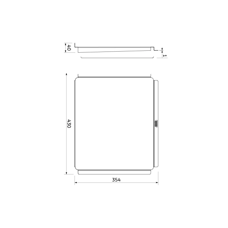 Escorredor de Louça Tramontina Design Collection Móvel para Cubas Quadrum em Aço Inox