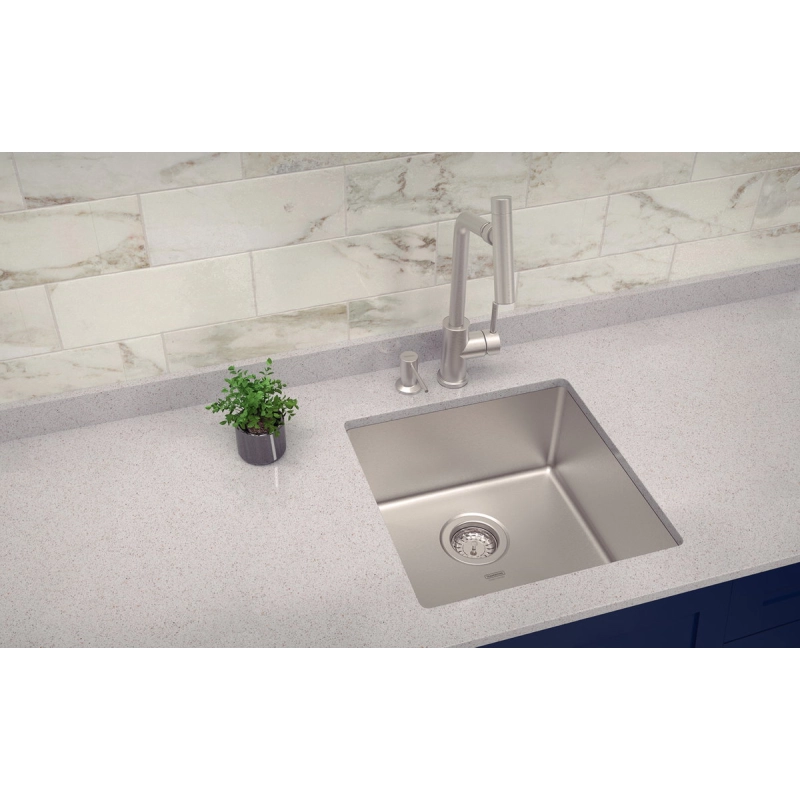 Cuba de embutir Tramontina Design Collection Quadrum 40 U em Aço Inox com Acabamento Acetinado 40x40 cm