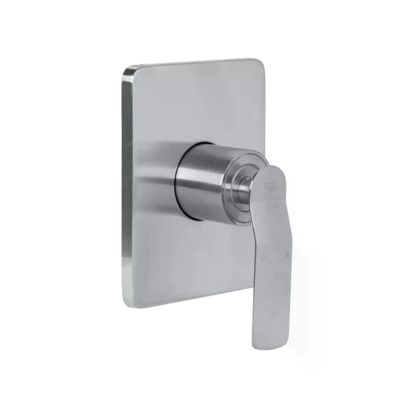 Acabamento para Monocomando de Chuveiro Rainbow – Base Deca - Brushed Nickel