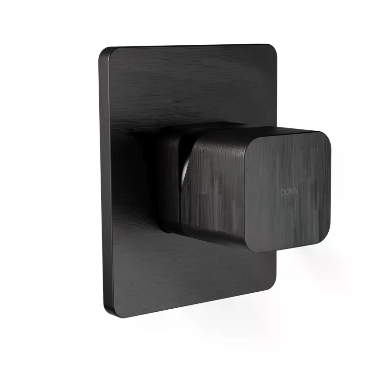 Acabamento para Monocomando de Chuveiro Rivvo – Base Deca/Docol - GunMetal