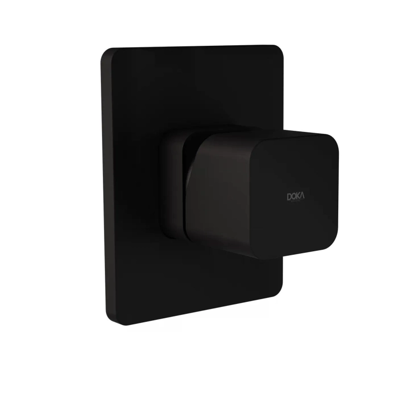 Acabamento para Monocomando de Chuveiro Rivvo – Base Deca/Docol - Matt Black