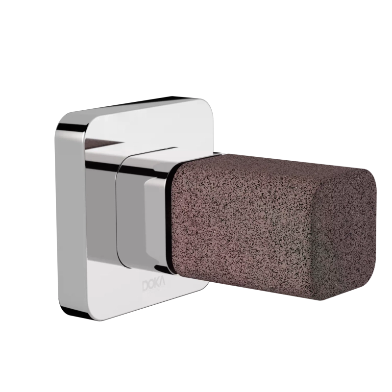 Acabamento para Registro Rivvo GeoStone - Dark Red Terrazzo