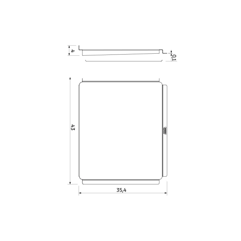 Escorredor de Louça Tramontina Design Collection Móvel para Cubas Quadrum em Aço Inox