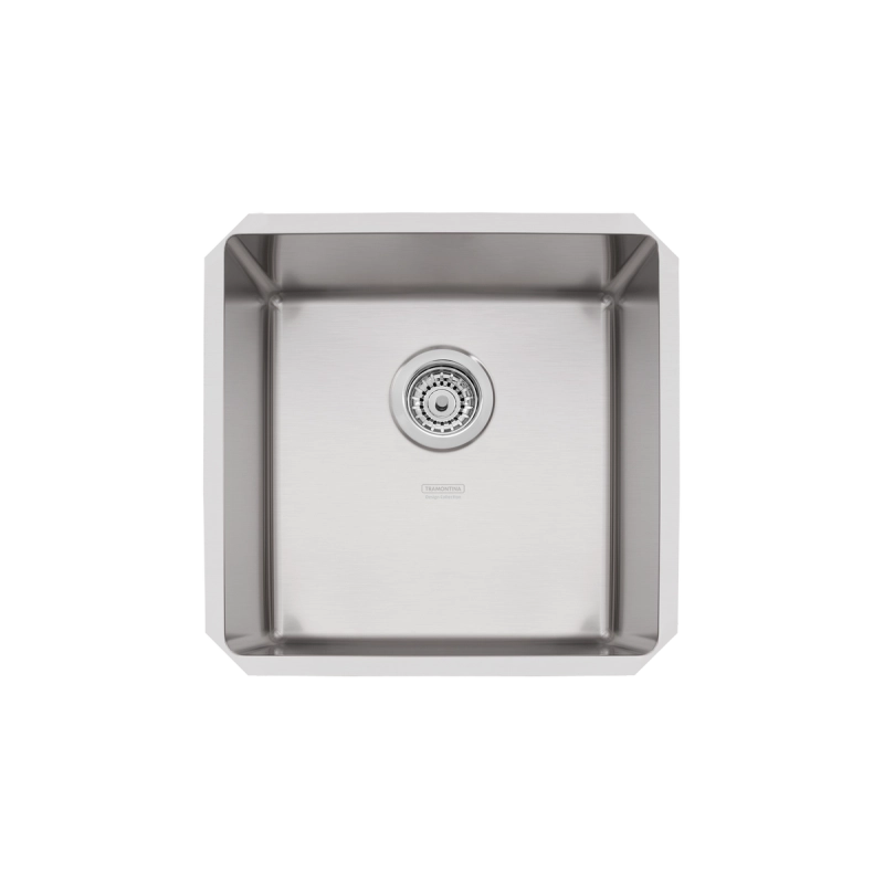 Cuba de embutir Tramontina Design Collection Quadrum 40 U em Aço Inox com Acabamento Acetinado 40x40 cm