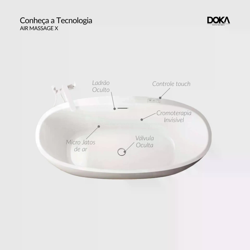 Banheira Cannes X - Glossy White (brilhante)