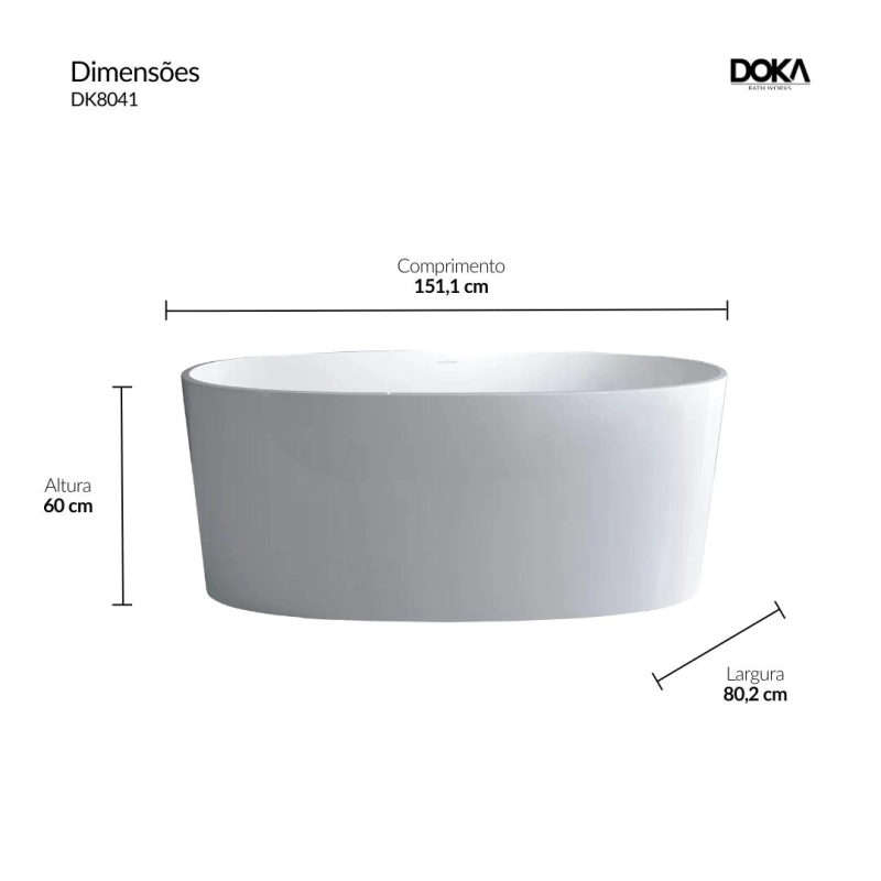 Banheira Ios - Standard White (Polido)