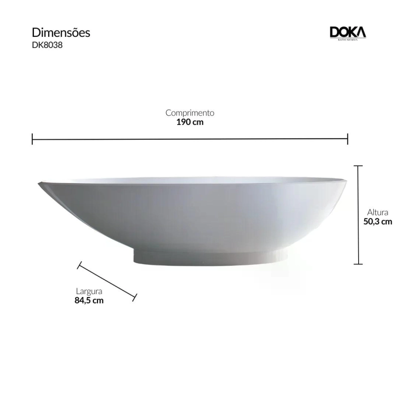 Banheira Napoli - Standard White (Polido)