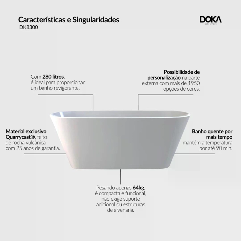 Banheira Vetralla - Standard White (Polido)