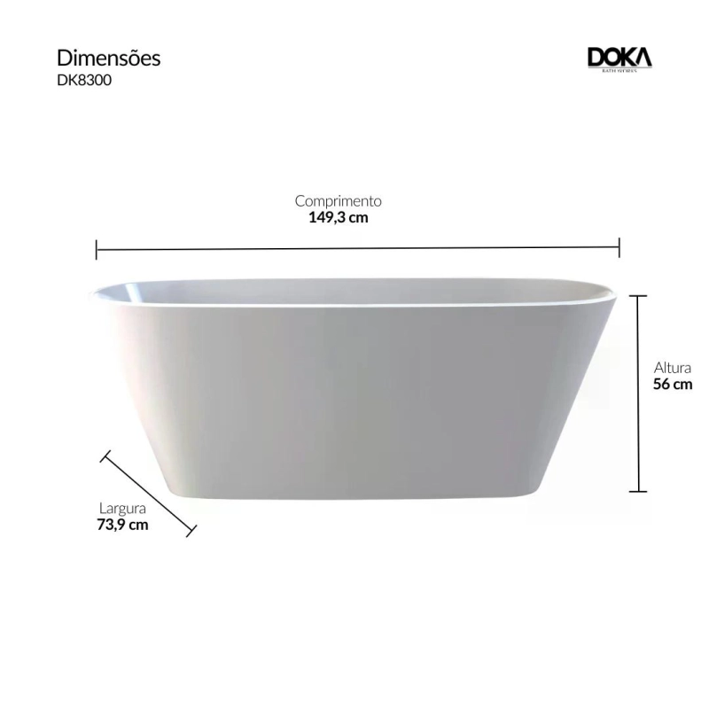 Banheira Vetralla - Standard White (Polido)