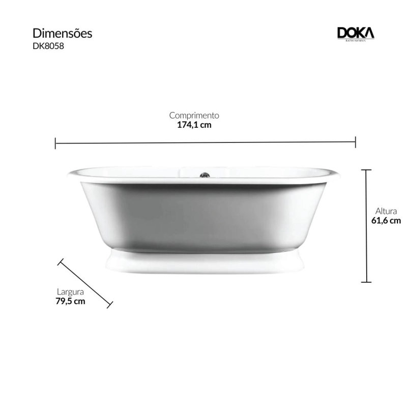 Banheira York - Standard White (Polido)