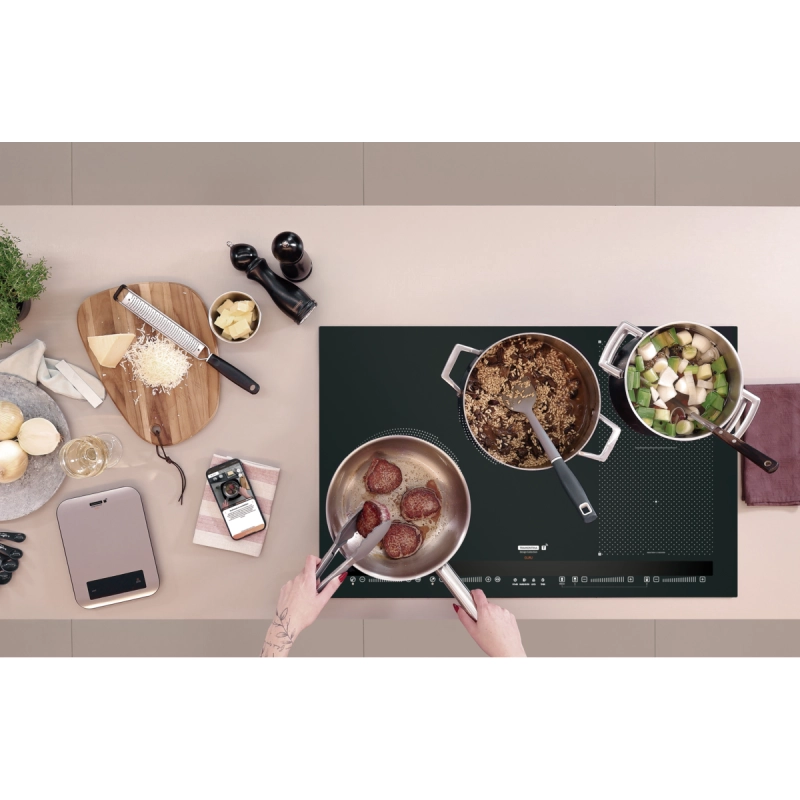 Cooktop de Embutir por Indução Tramontina Guru ThermoGuide Black Series