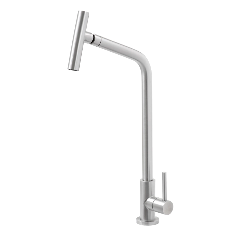 Torneira Versa Tramontina em Aço Inox com Bica Articulada