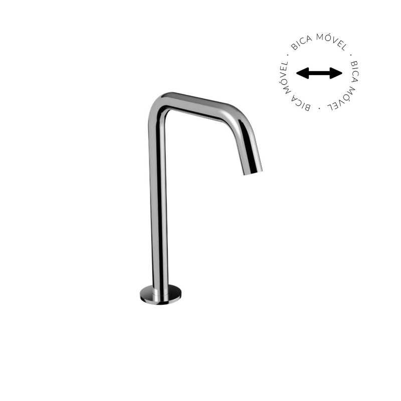 Bica de Mesa para Lavatório 225mm Quantum - Chrome