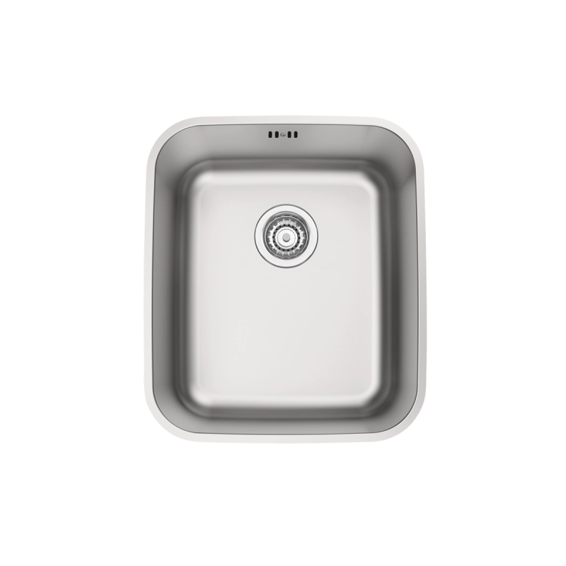 Cuba de Embutir Tramontina Dora 34 BL R6 em Aço Inox Escovado com Válvula e escape 34x40 cm