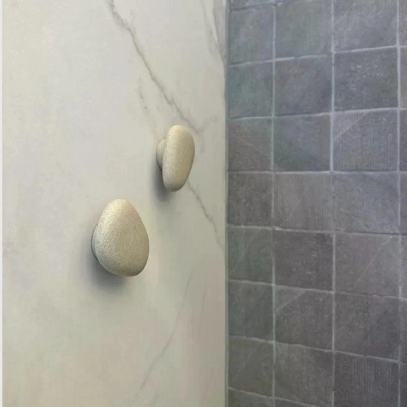 Cabide GeoStone - Off White Terrazzo