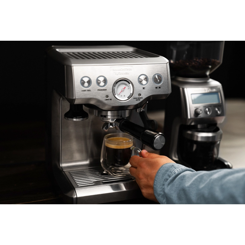 Cafeteira Elétrica Tramontina by Breville Express em Aço Inox 1,8 L 127 V