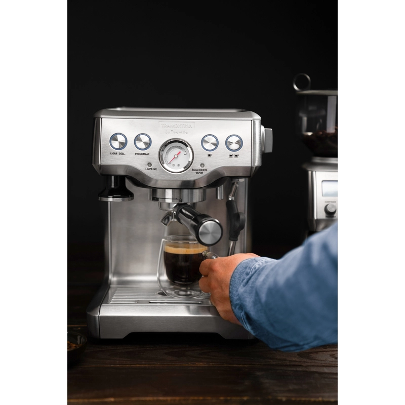 Cafeteira Elétrica Tramontina by Breville Express em Aço Inox 1,8 L 220 V