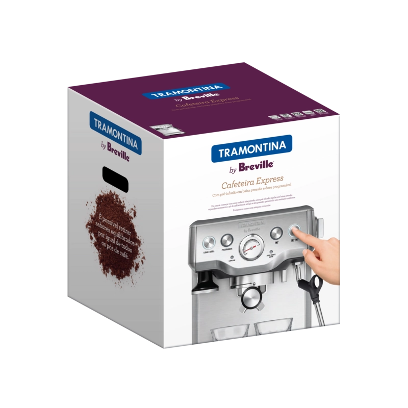 Cafeteira Elétrica Tramontina by Breville Express em Aço Inox 1,8 L 220 V