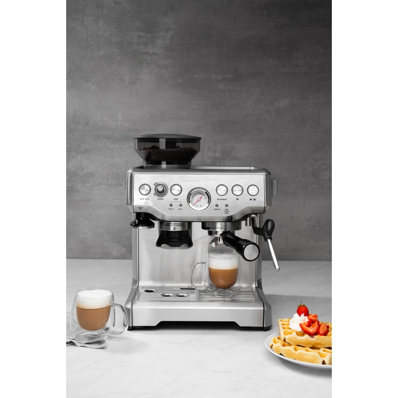 Cafeteira Elétrica Tramontina by Breville Express Pro em Aço Inox com Moedor 2 L 127 V