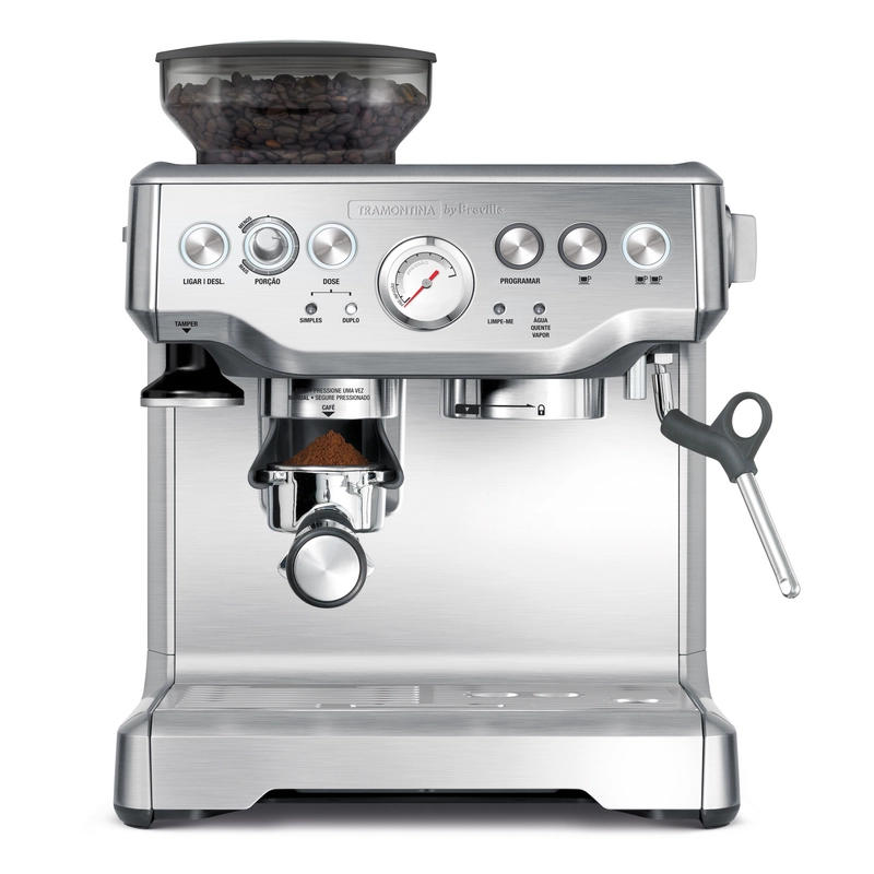 Cafeteira Elétrica Tramontina by Breville Express Pro em Aço Inox com Moedor 2 L 220 V