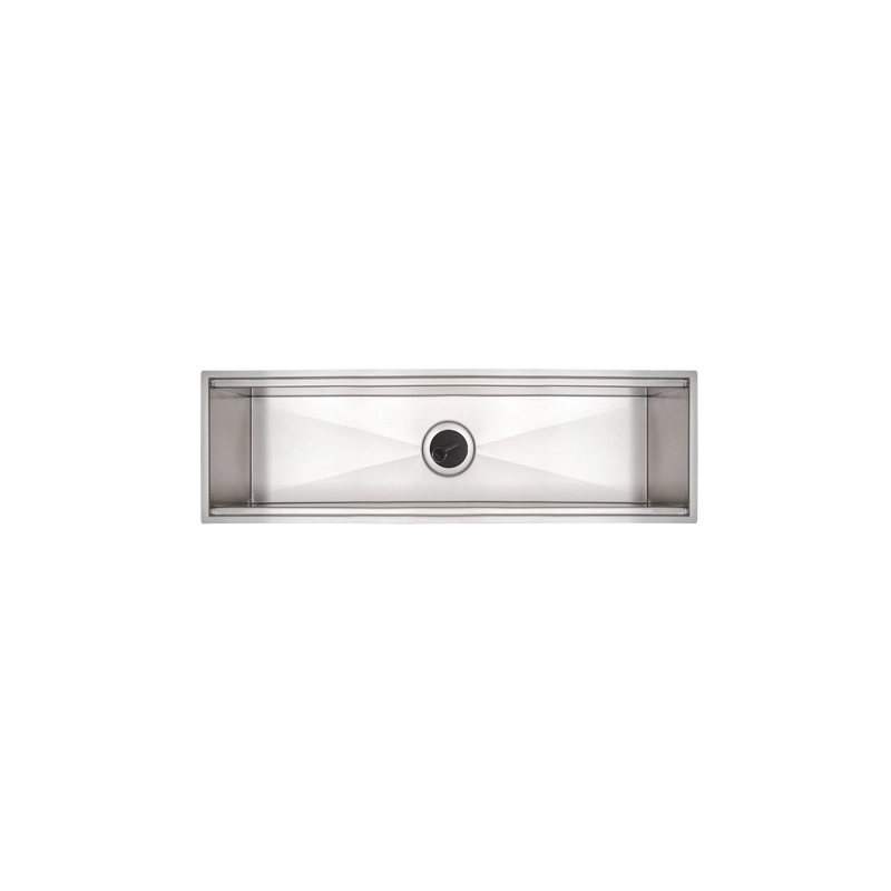 Canal Organizador em Aço Inox Tramontina para Sobrepor com Acabamento Acetinado 60x18 cm