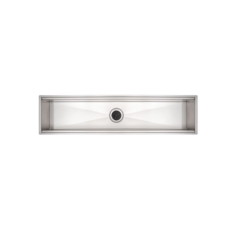 Canal Organizador em Aço Inox Tramontina para Sobrepor com Acabamento Acetinado 75x18 cm