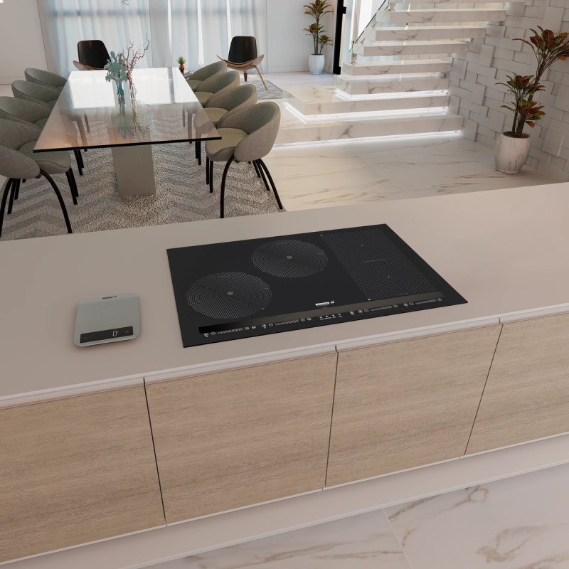 Cooktop de Embutir por Indução Tramontina Guru ThermoGuide Black Series