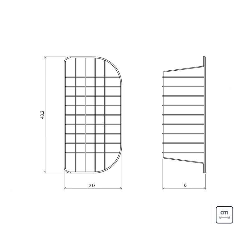 Cesto Aramado para Cubas de Sobrepor e Undermount Morgana 60 FX Tramontina em Aço Inox